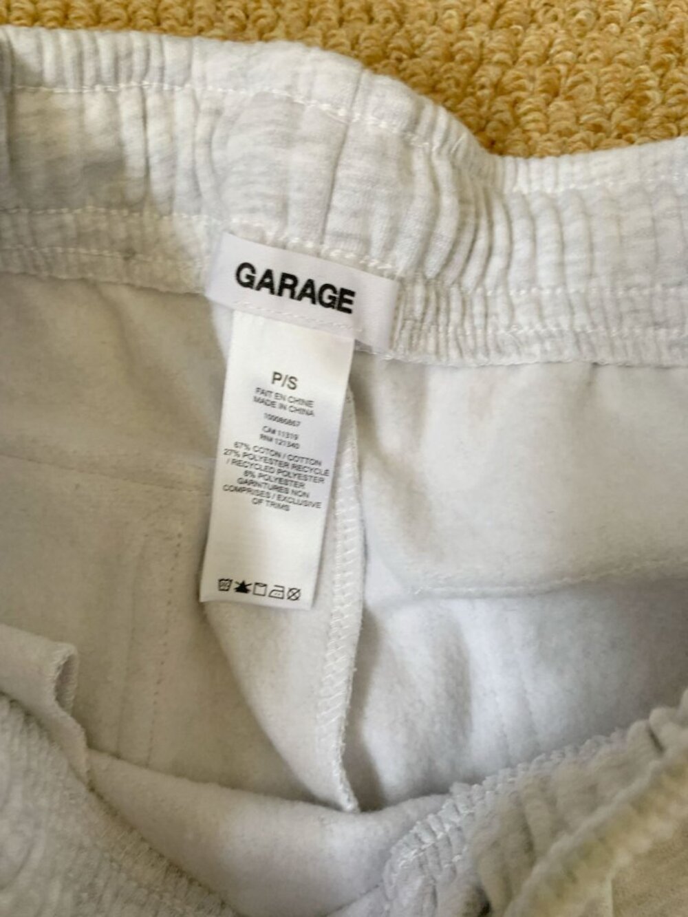 GARAGE UltraFleece Cargo Sweatpants Heather Grey Cargo Joggers S - Picture 7 of 8
